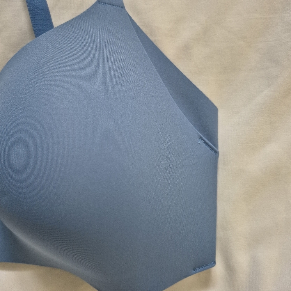 Knix WingWoman Contour Bra Chambray Blue Size 6 32DD - Picture 7 of 12